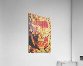 Retro film stub and movie popcorn Acrylic Print