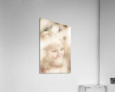 Dreamy eyes through wicker lines Acrylic Print