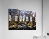 Beautiful roads in winters shadow Acrylic Print