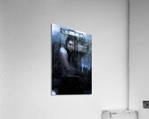 Business Woman Caught In Rain And Bad Weather Acrylic Print