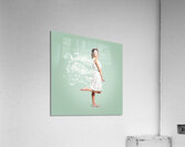 Soap suds pin up girl Acrylic Print