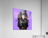 Magician blowing feathers Acrylic Print