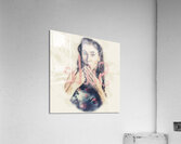 Surprised pin up window shopper at store sale Acrylic Print