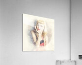 Diner window pin up  Acrylic Print