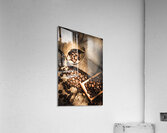 Roasted Coffee Beans In Drawer And Bags On Table Acrylic Print