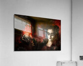 Deadly sugarskull girl firing pop gun with bang Acrylic Print