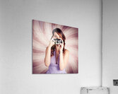 Pin-up Photographer Girl Taking Surprise Photo Acrylic Print