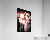Smart Business Person Holding Light Bulb In Hand Acrylic Print