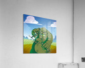 Fantasy ogre monster guarding fort Acrylic Print