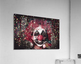Carnival clown with balloon cake decoration Acrylic Print