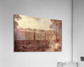 Vintage fine art landscape. Tasmania country towns Acrylic Print