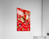 With sleds and snowflakes Acrylic Print