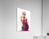 Modern masquerade beauty Acrylic Print
