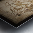 Sugar skull mechanical romance Metal print