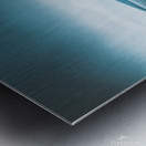 Dark tense and dramatic sea cliffs Metal print