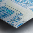 Litecoin design Metal print