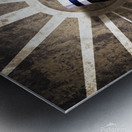 Sailor girl portrait. Vintage design background Metal print