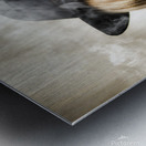 Fifties portrait of smoking hot beautiful woman Metal print