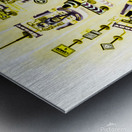 Go-kart art Metal print