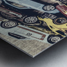 Parking pileup Metal print