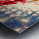 Possessed dead girl at nightclub wake. Monster rave Metal print