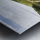 Sand dune path leading to Tasmania beach landscape Metal print