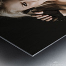 Sexy blond secret agent Metal print