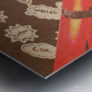 Fiery fuse Metal print