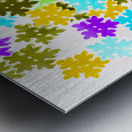 Festive flakes Metal print