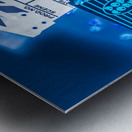 Blue screen entertainment Metal print