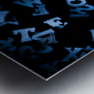 Blue clue Metal print