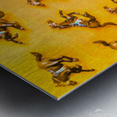 Patterned race derby Metal print