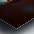 Scary clown watching horror movie in THEATER Metal print