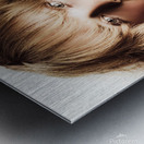 Dreamy vintage beauty holding skeleton keys Metal print