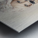 Retro Pin-up Girl In Classic Fashion Style Metal print