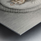 Boating pin-up woman on nautical shipping voyage Metal print