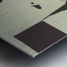 Monochromatic antique cameras and photos Metal print