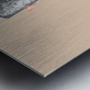 Beautiful Blonde Make-up Artist Woman Pouring Liquid Lipstick Metal print