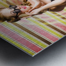 Retro Summer Travel And Vacation Woman Metal print