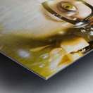 Pretty Geek Girl At Birthday Party Celebration Metal print