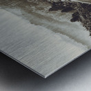 Winter weather road Metal print