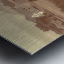 Old rural town of Waratah in Tasmania Australia Metal print