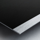 Beautiful blond girl with healthy long hair Metal print