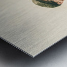 Traffic cone spruiker Metal print