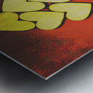 Comic art hearts Metal print