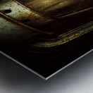 Underground mining lamp  Metal print