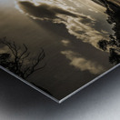 Sun sand and sea reflection Metal print