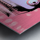 Pop art poster robot Metal print