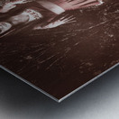 Walking dead schoolgirl stumbling back to school Metal print