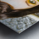 Woman With Flowers Metal print